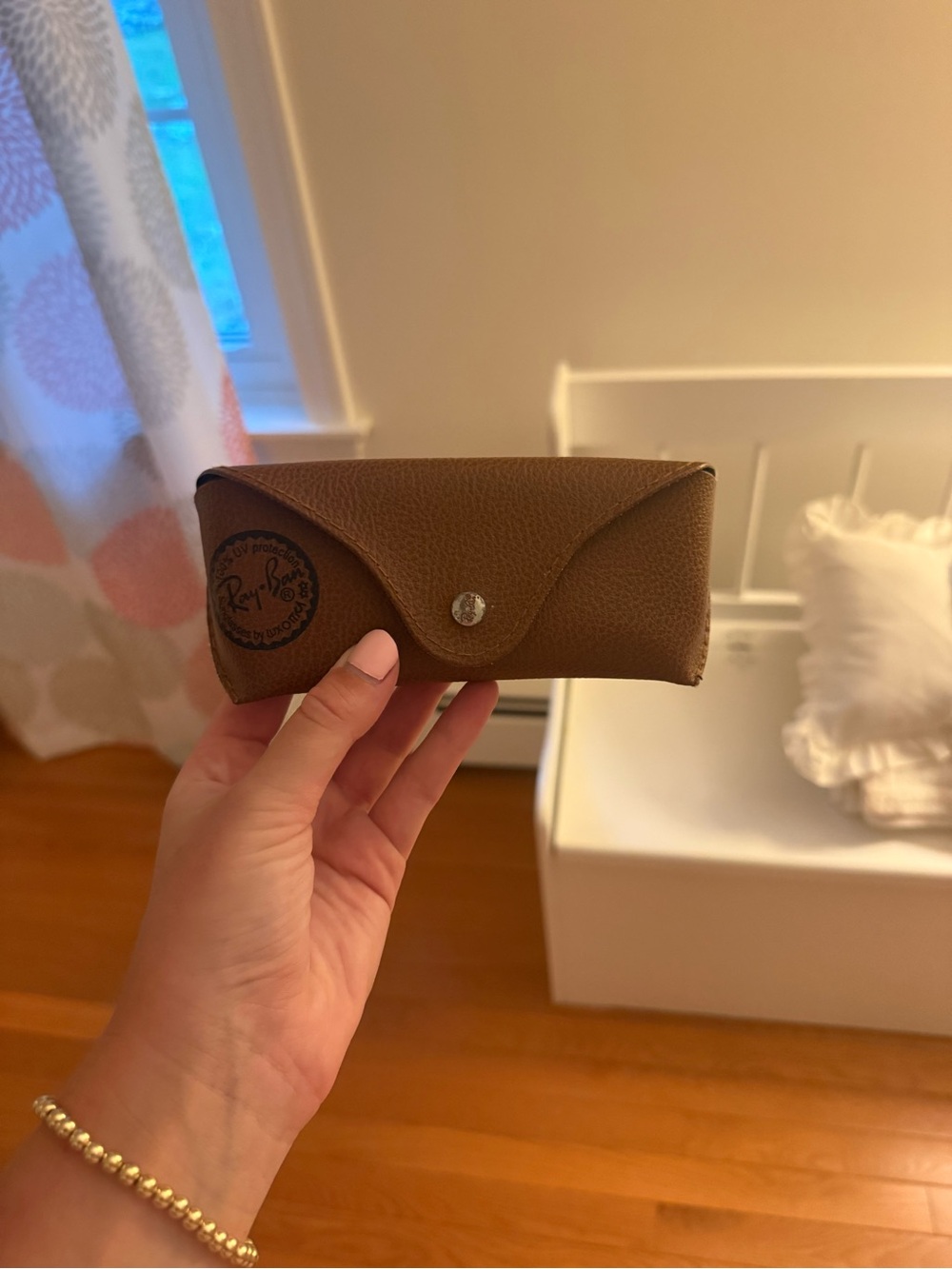 Ray-Ban Brown Textured Leather Sunglasses Pouch